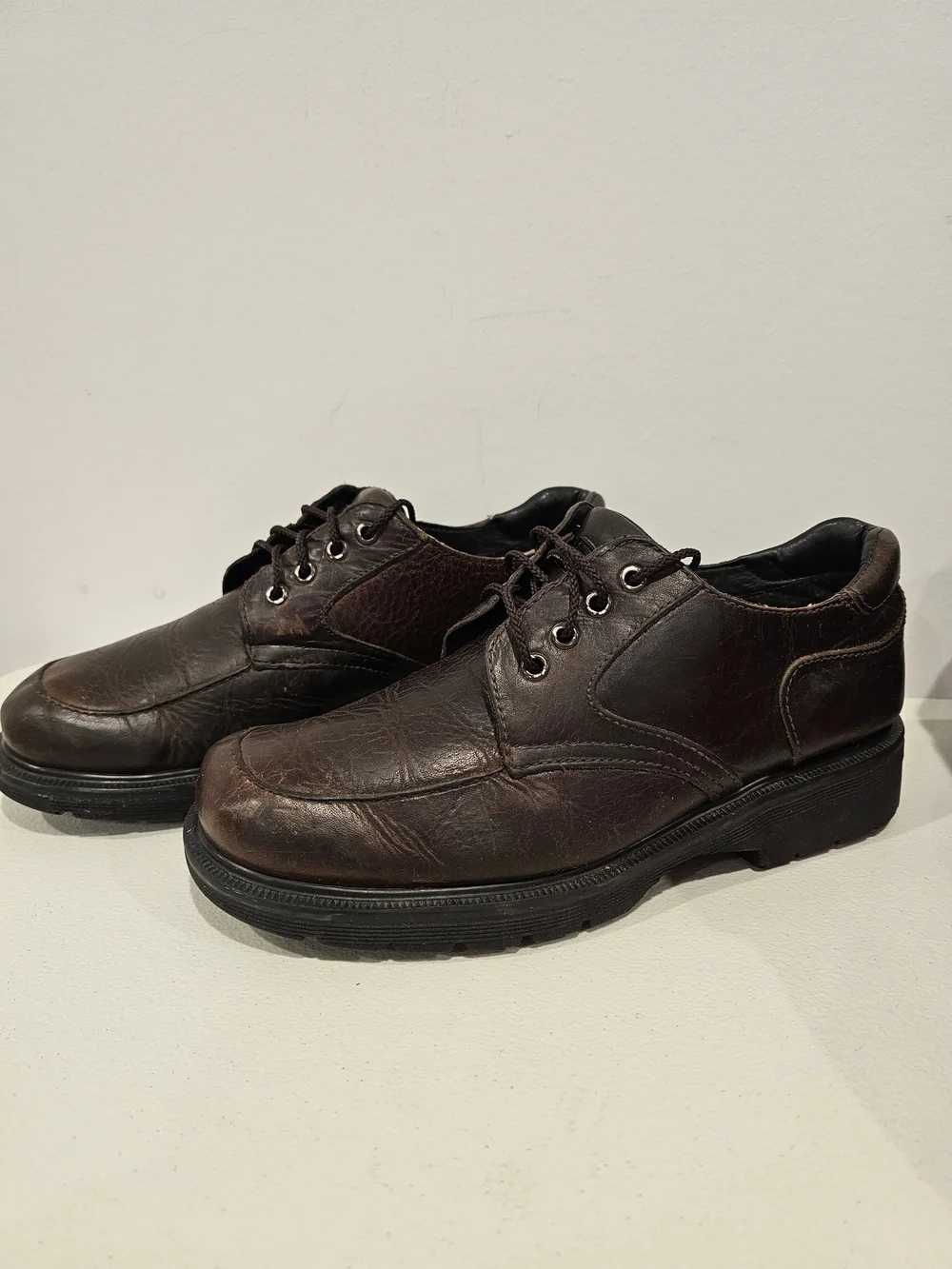 Dr. Martens Dark Brown Leather Derby Shoes